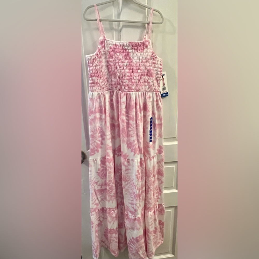 NWT Girls size 14/16 Pink TieDye Maxi, kids large